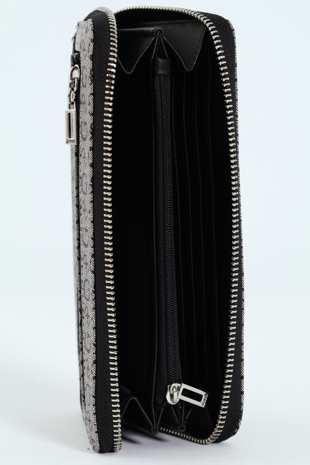 Abbas Large Zip Around Purse - Grey