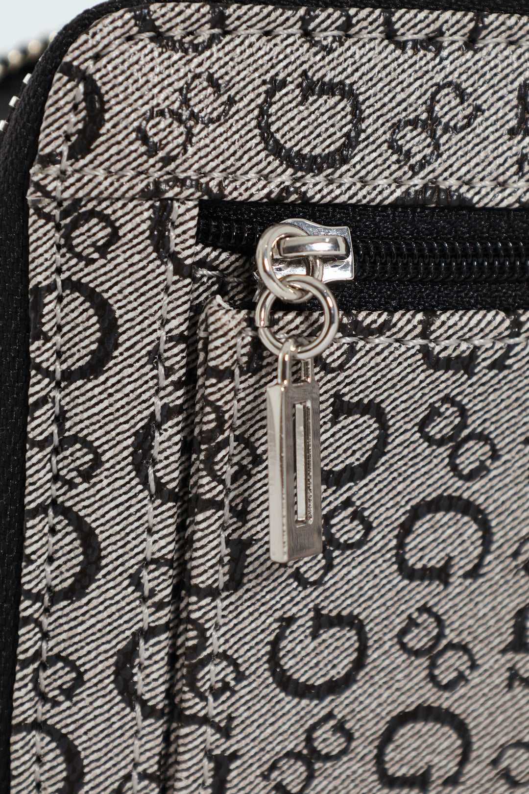Abbas Large Zip Around Purse - Grey