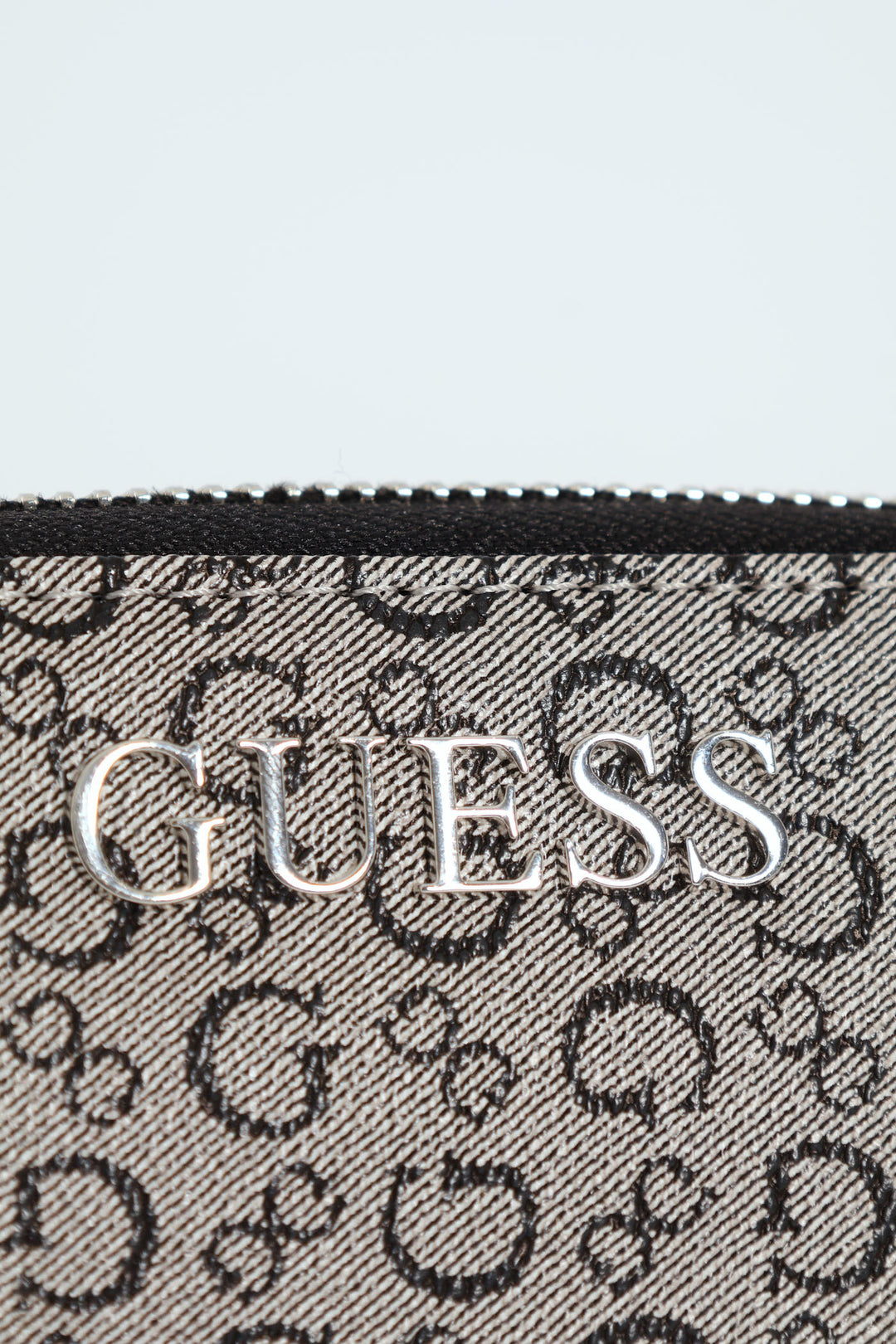 Abbas Large Zip Around Purse - Grey