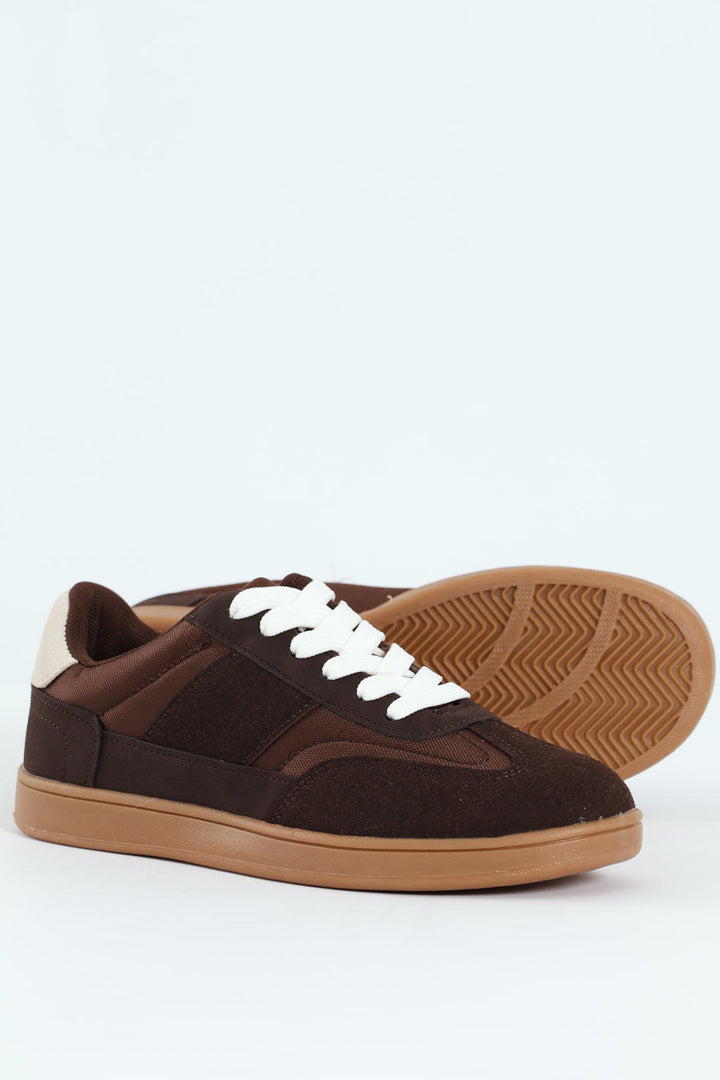 Boys Gumsole Sneaker - Chocolate