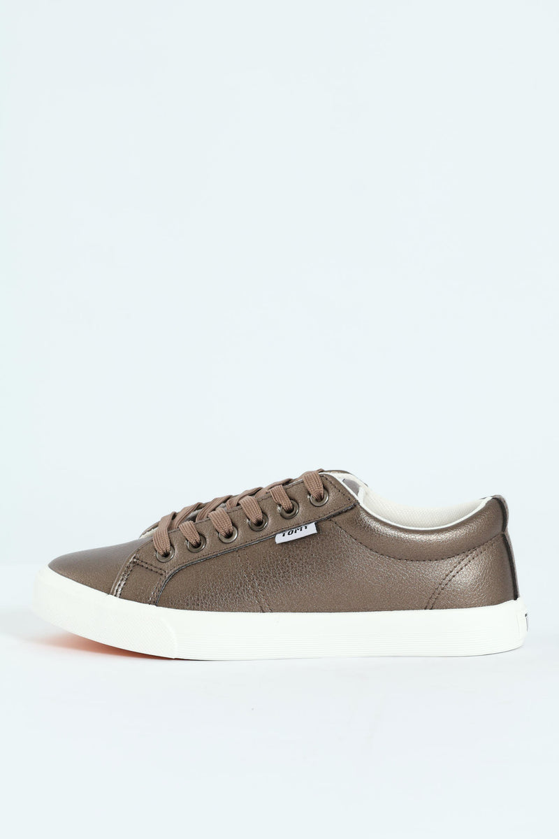 Simone Lace Up Sneaker - Bronze