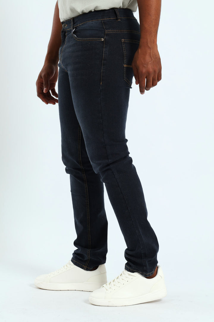 Slim Basic Denim Jean - Blue/Black