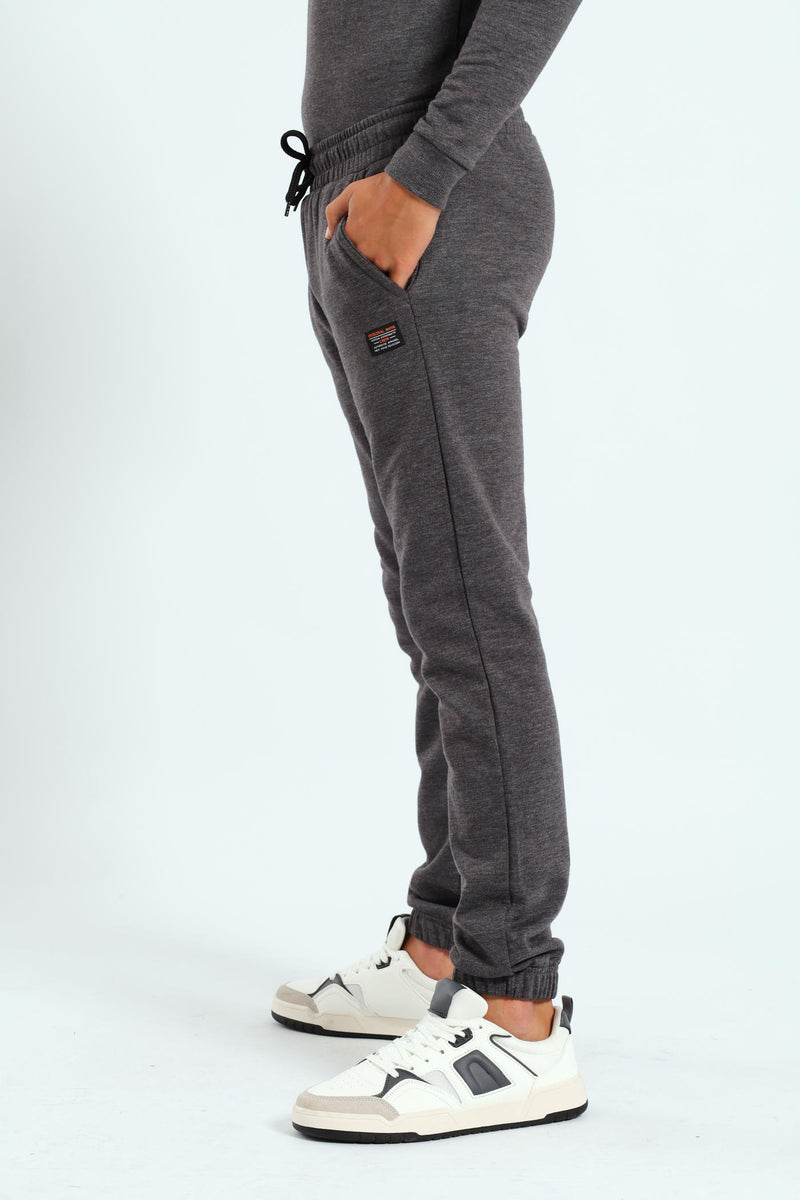Boys Fleece Jogger - Charcoal Melange