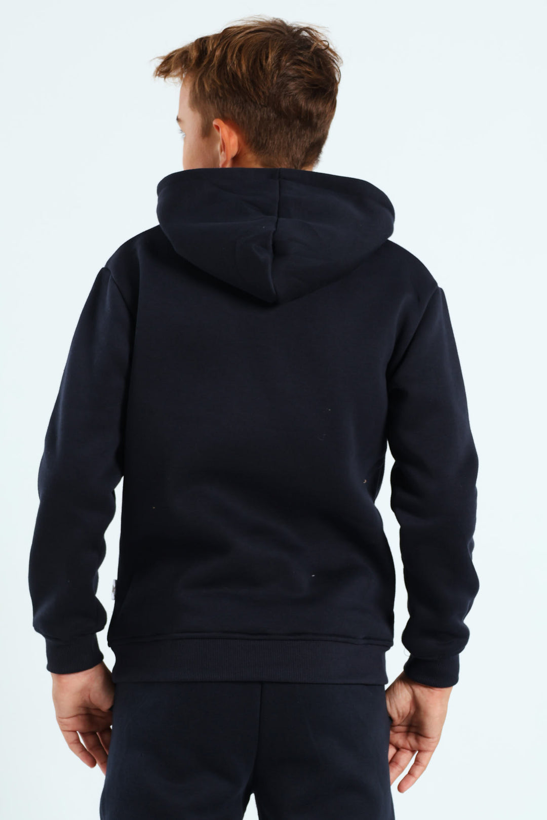 Boys Marco Print Hoodie - Navy