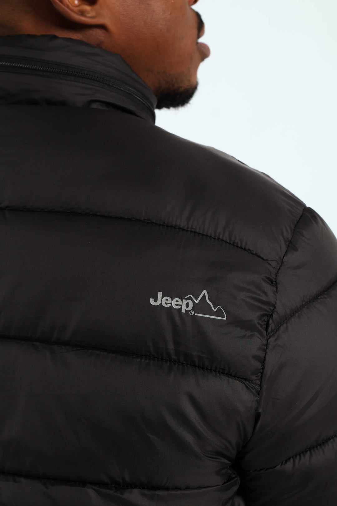 Long Sleeve Puffer Jacket - Black