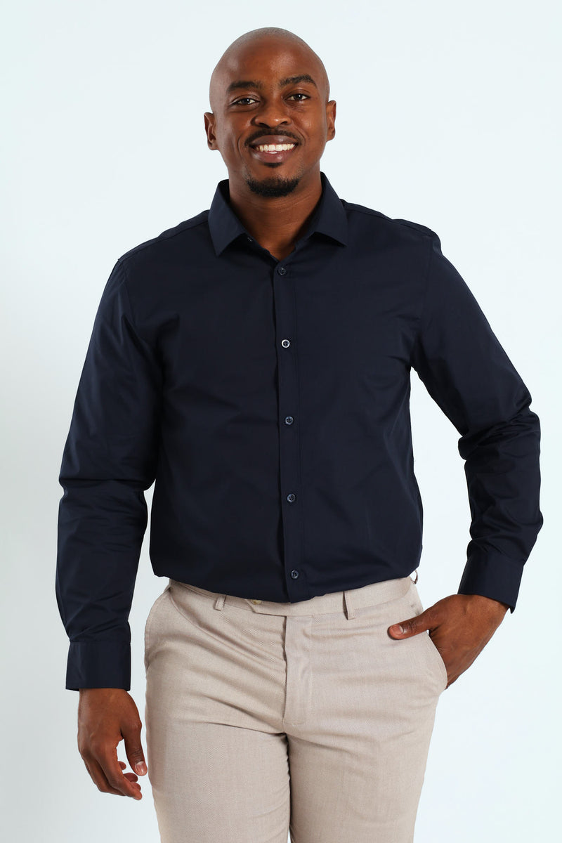Easy Care Shirt - Navy