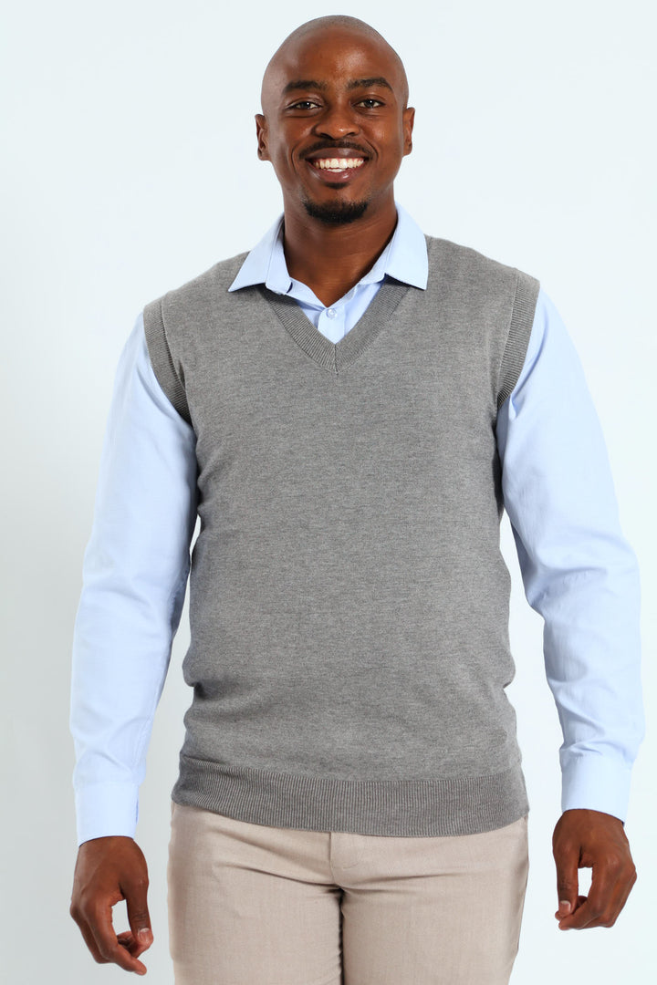 Knit Vest - Grey