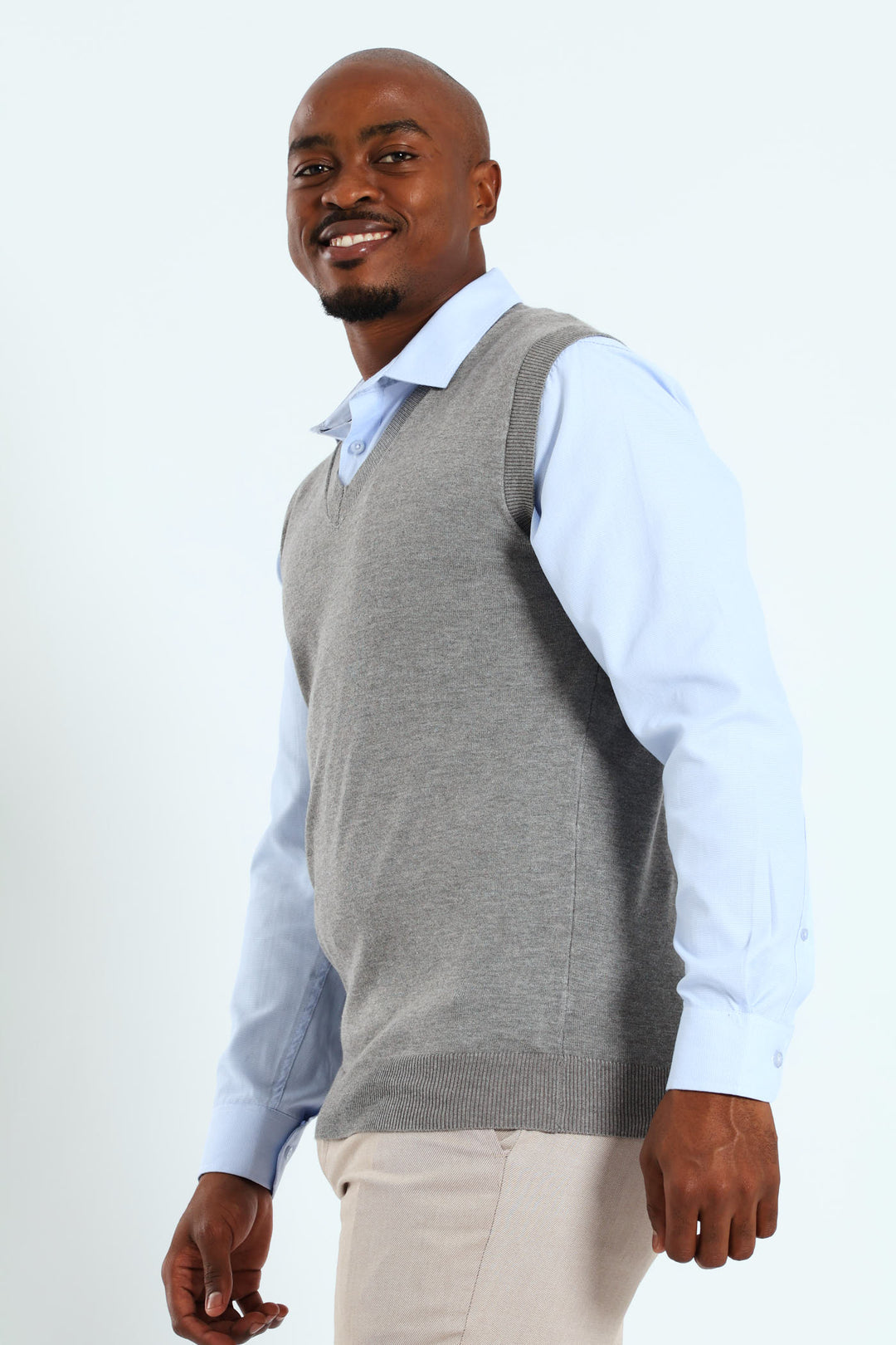 Knit Vest - Grey