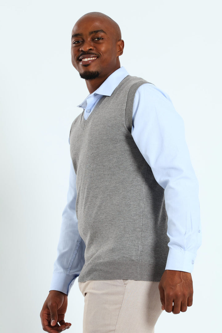 Knit Vest - Grey