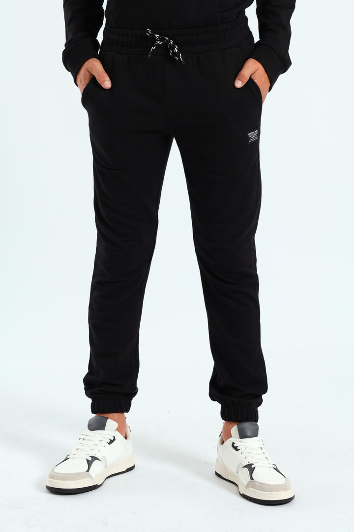 Boys Fleece Jogger - Black
