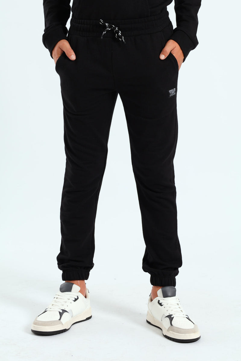 Boys Fleece Jogger - Black