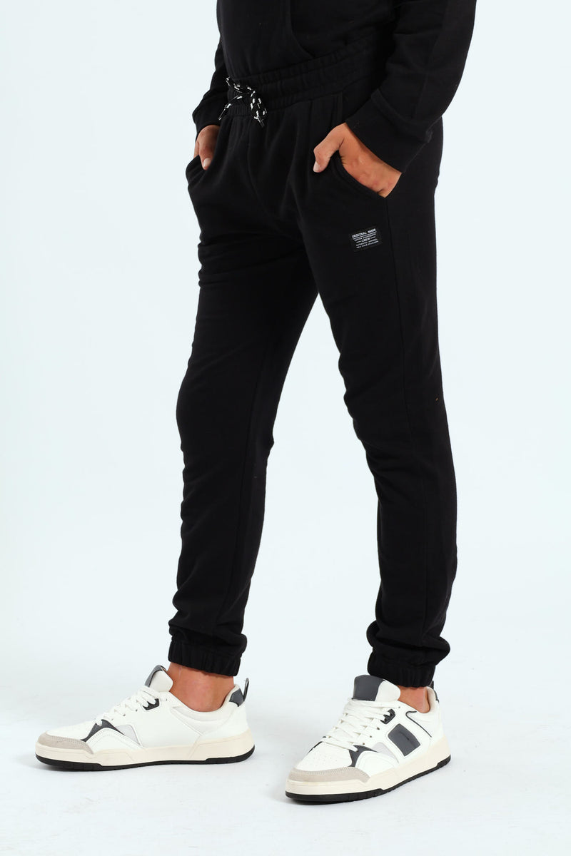 Boys Fleece Jogger - Black