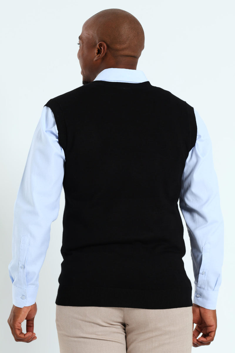 Knit Vest - Black
