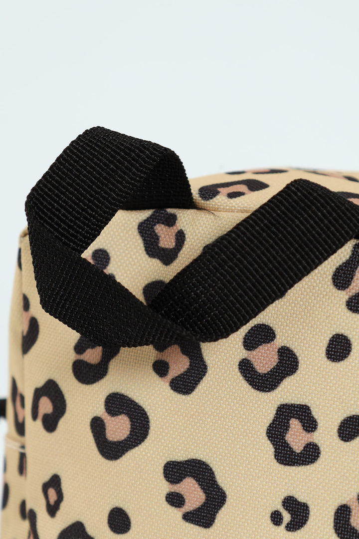 Girls Animal Print Nylon Sling Bag