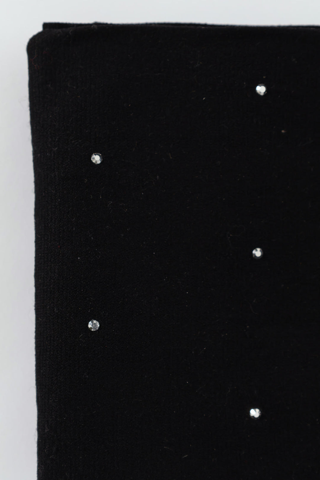 Opaque Diamante Fashion Stocking - Black