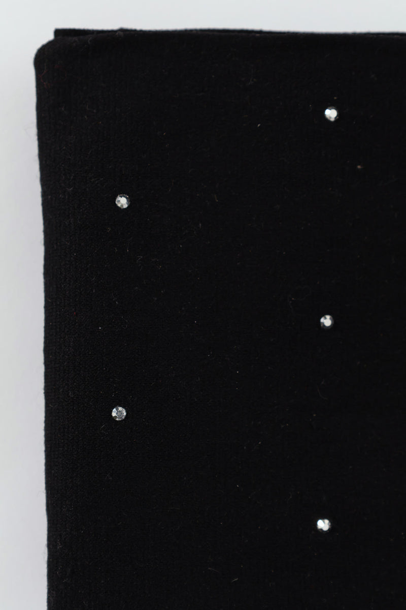 Opaque Diamante Fashion Stocking - Black