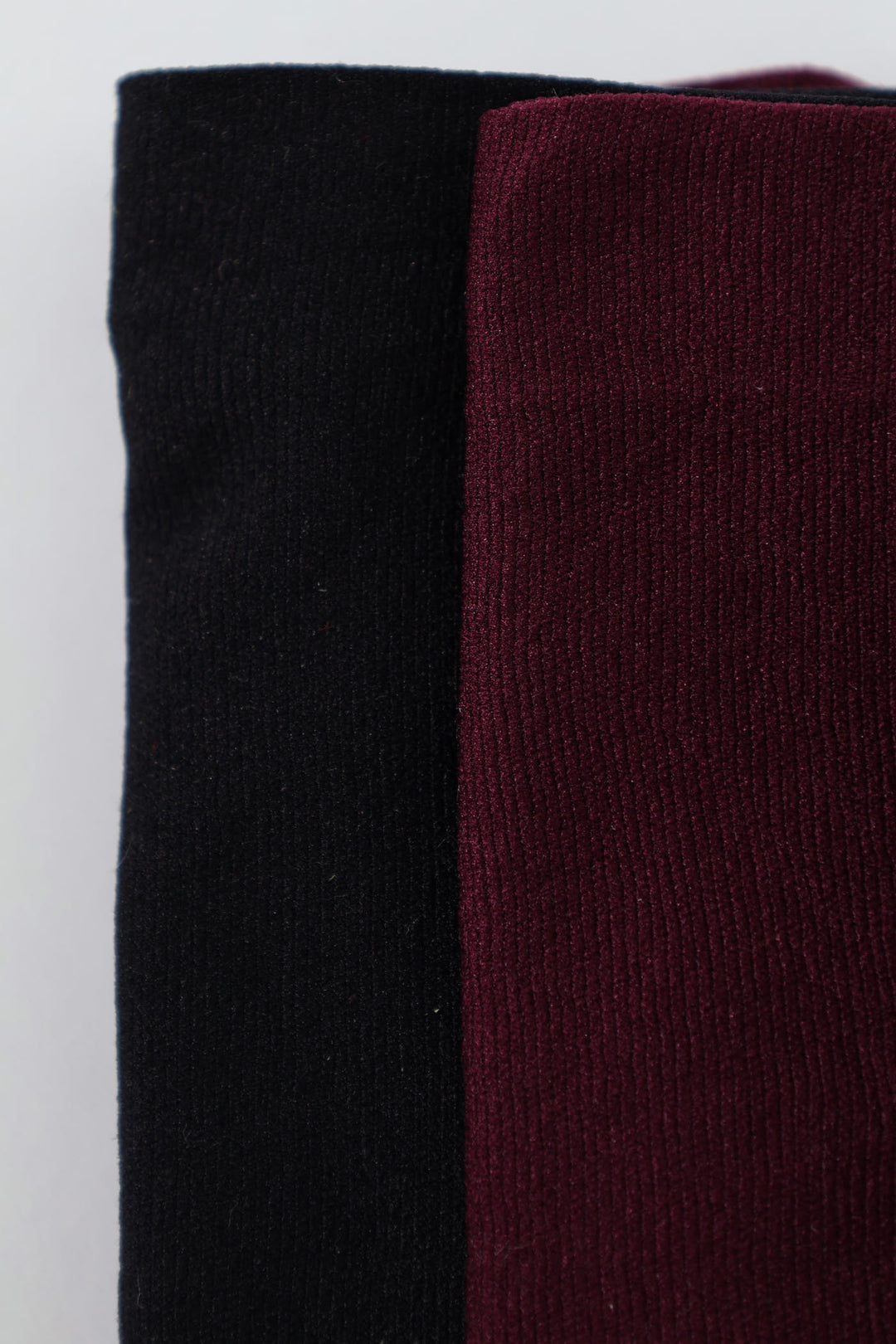 2 Pack Opaque Stockings - Black/Red