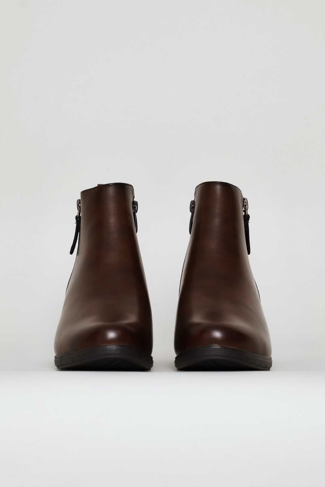 Ankle Wedge Boot - Brown