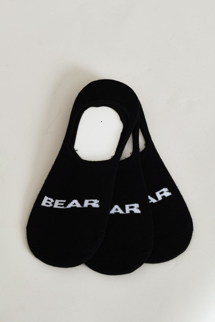 3 Pack Sneaker Socks - Black