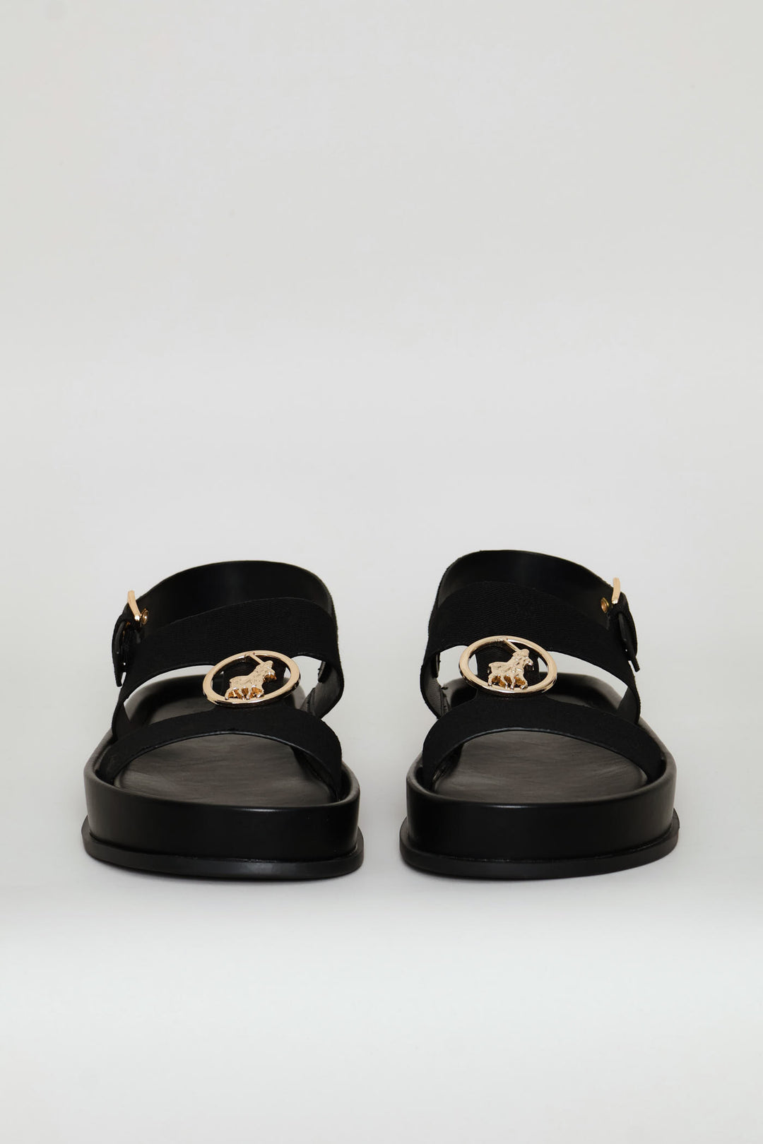 Moulded Unit Trim Twill Sandal - Black