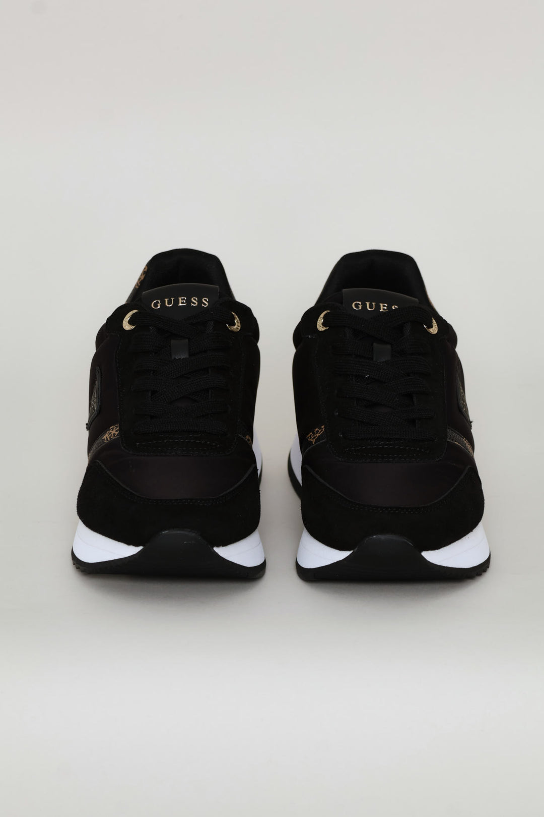 Gold Trim Detail Sneaker - Black