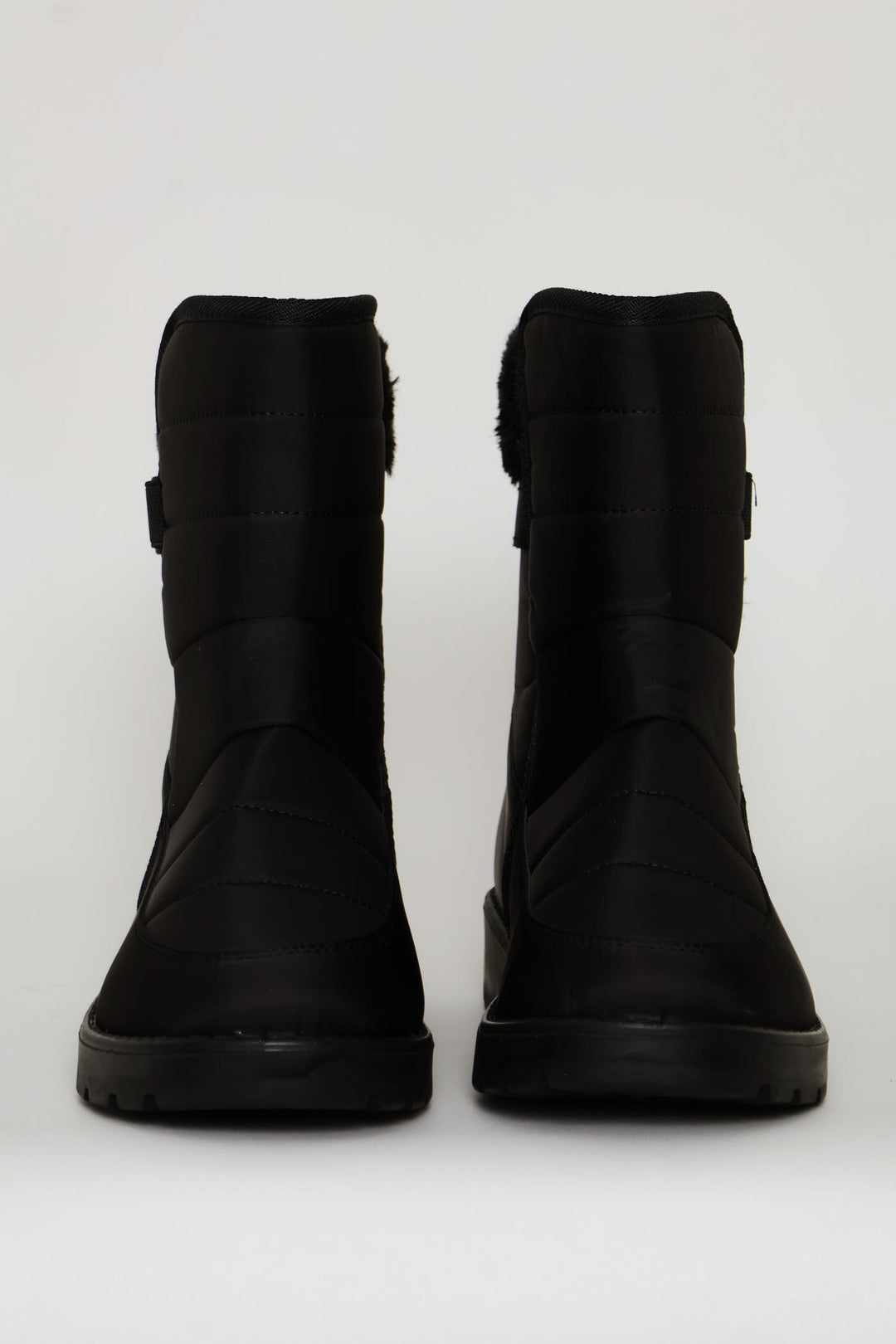 Faux Fur Snow Boot - Black