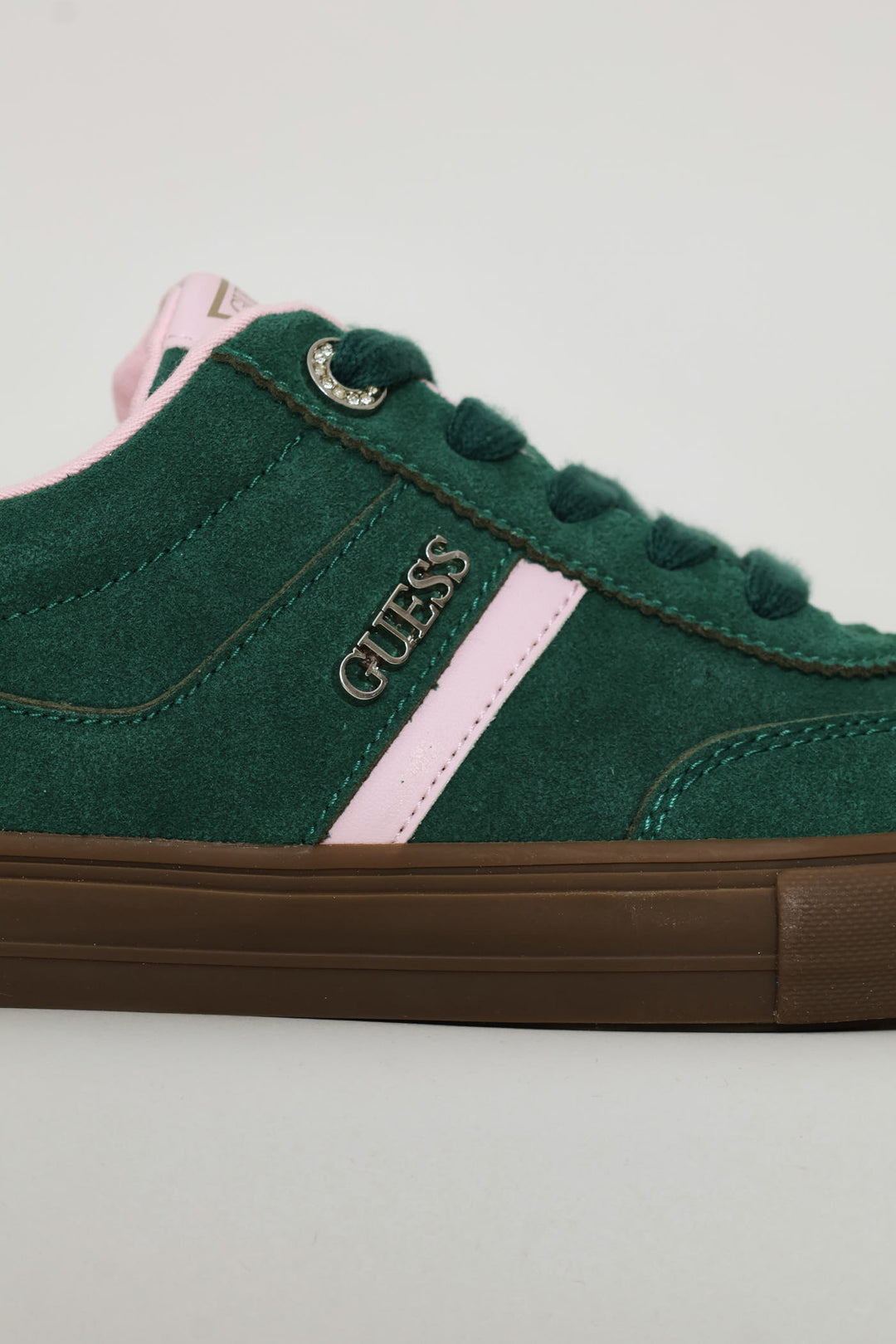 Mock Suede Gumsole Sneaker - Green
