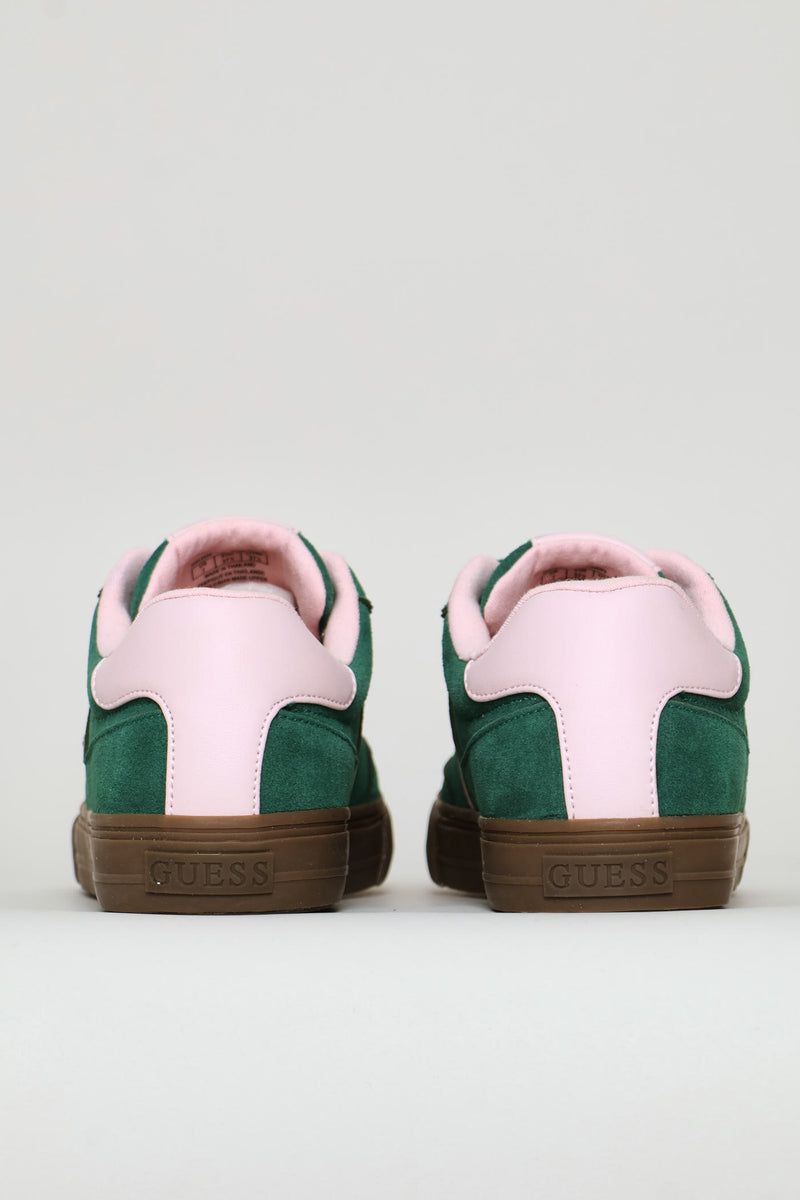 Mock Suede Gumsole Sneaker - Green