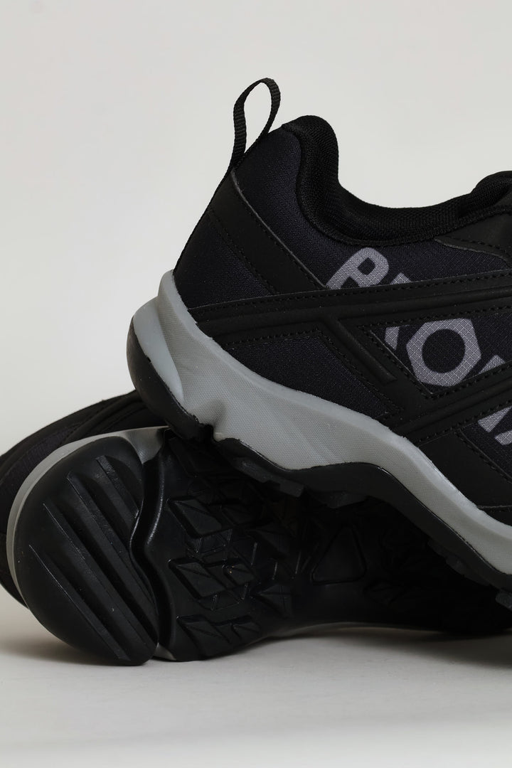New Sherman Xv Hiker Lace Up Shoe - Black