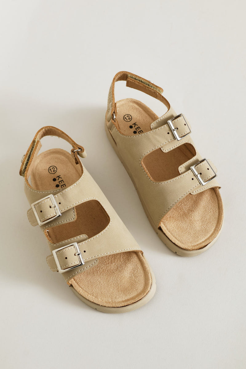 Keedo Boys Classic Health Sandal - Ecru