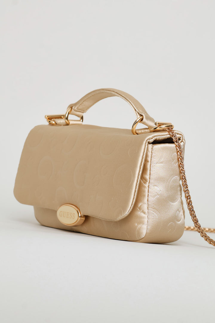 Sunset Boulevard Top Handle Crossbody Bag - Champagne