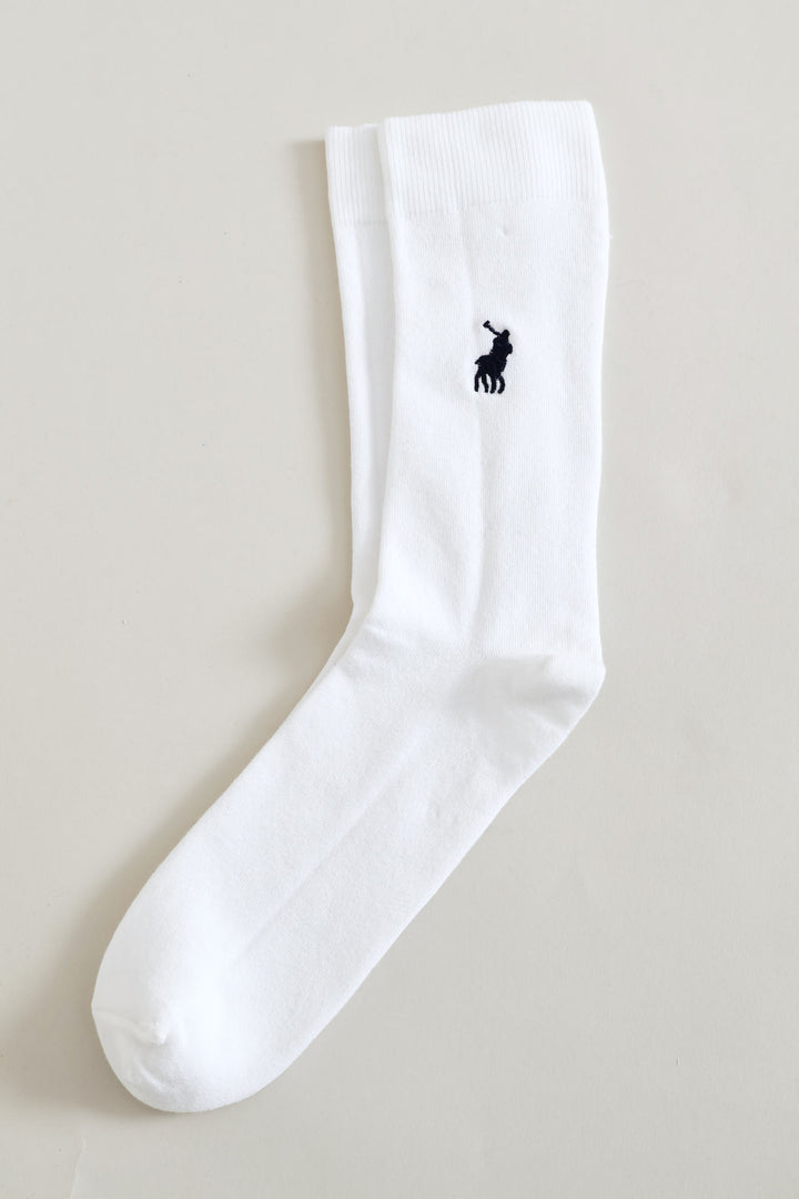 Single Anklet Socks - White