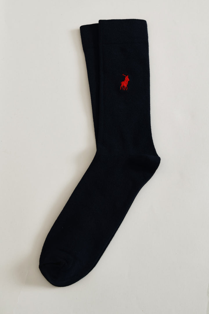 Single Anklet Socks - Navy