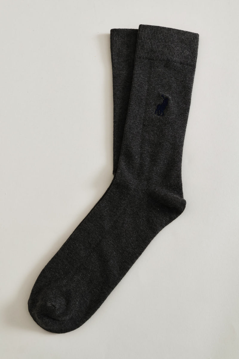 Single Anklet Socks - Charcoal