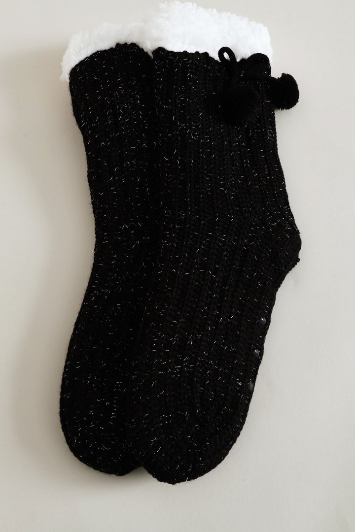 Winter Bed Socks - Black