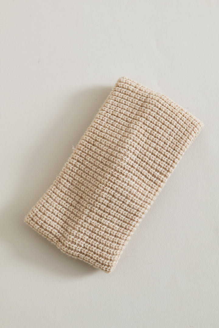 Embellished Twisted Headband - Oatmeal