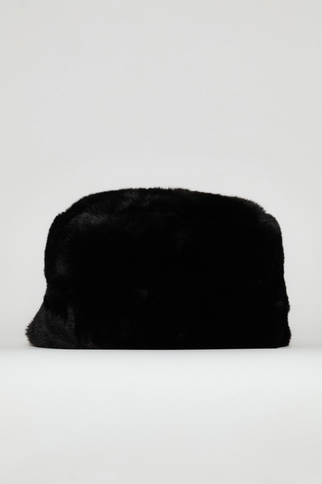 Faux Fur Cossack Hat - Black