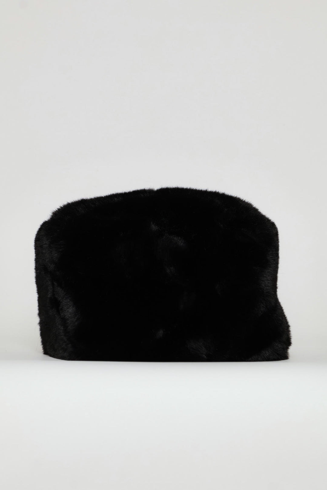Faux Fur Cossack Hat - Black