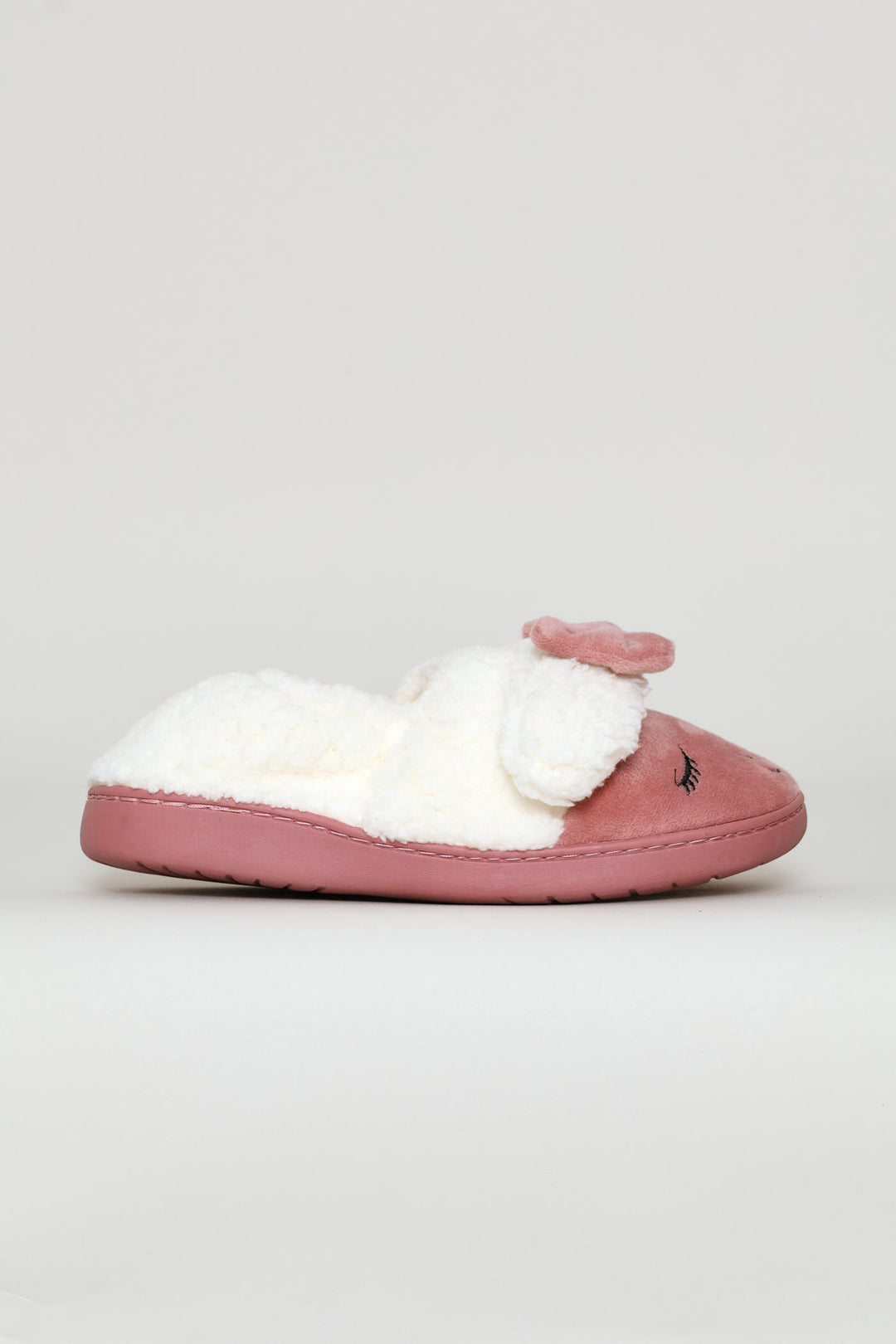Novelty Sheep Full Closed Slipper - Beige/Pink