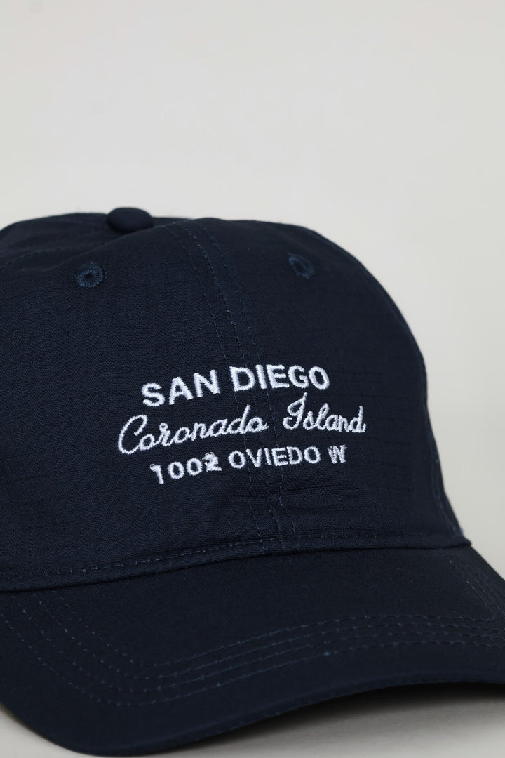 Embroidered Cap - Navy