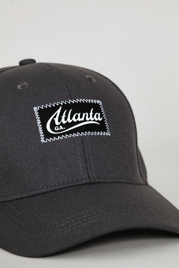 Applique Cap - Charcoal