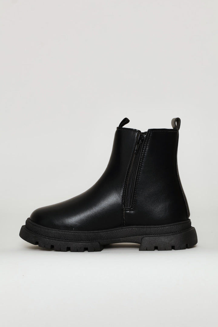Girls Chelsea Boot - Black