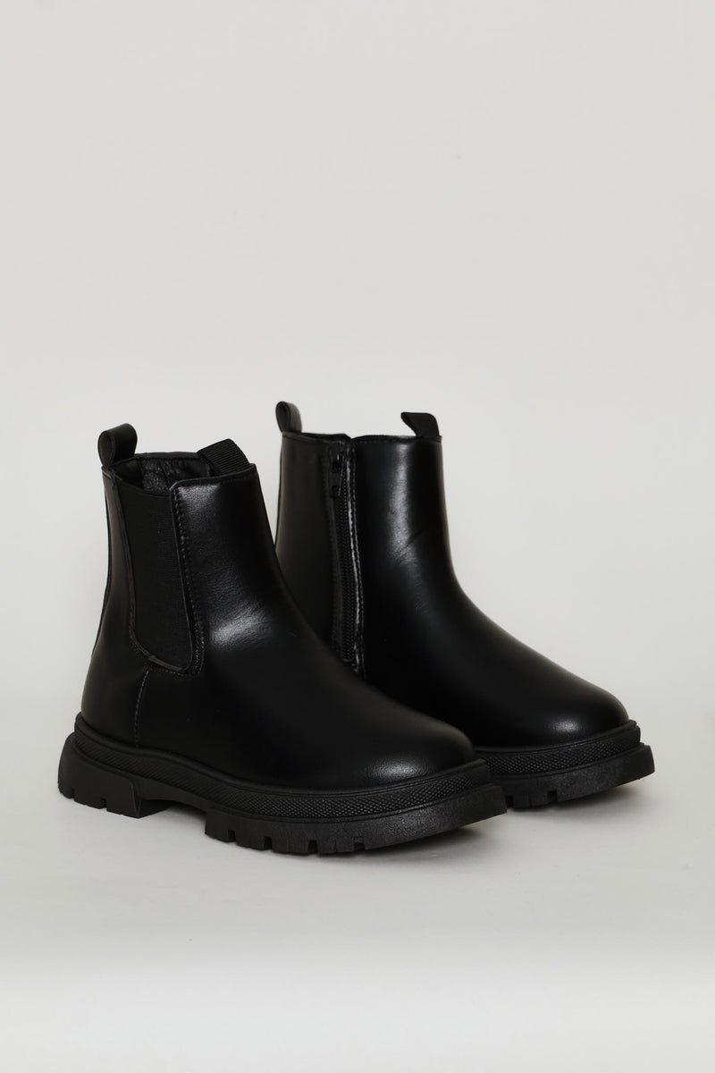 Girls Chelsea Boot - Black