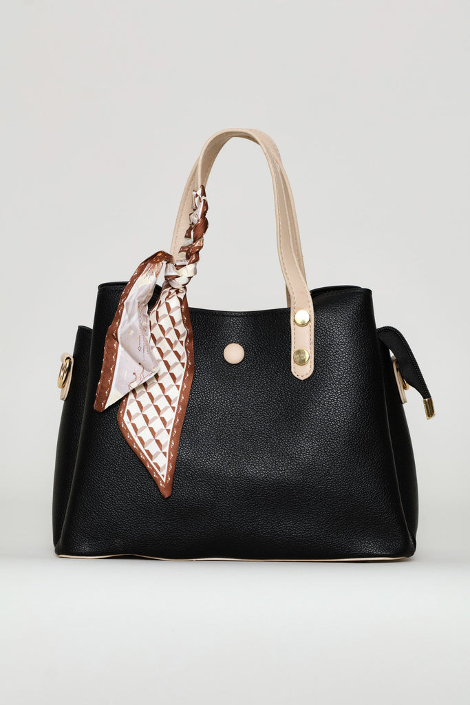 Ladies Ribbon Handle Crossbody Bag - Black – Edgars