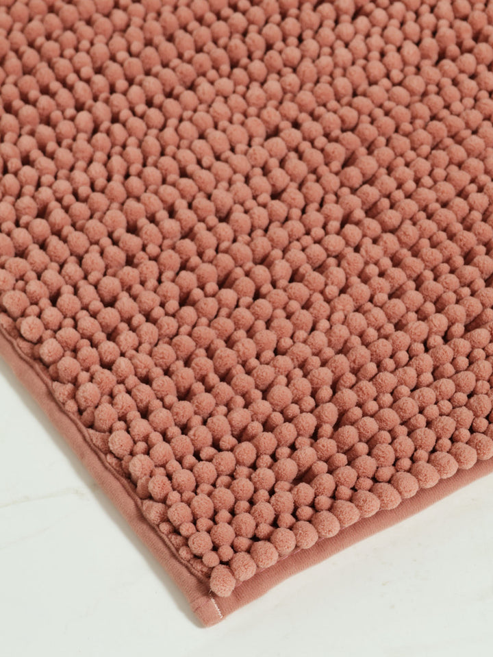 Norfolk Micro-Chenille Bathmat 50x80cm - Coral Pink
