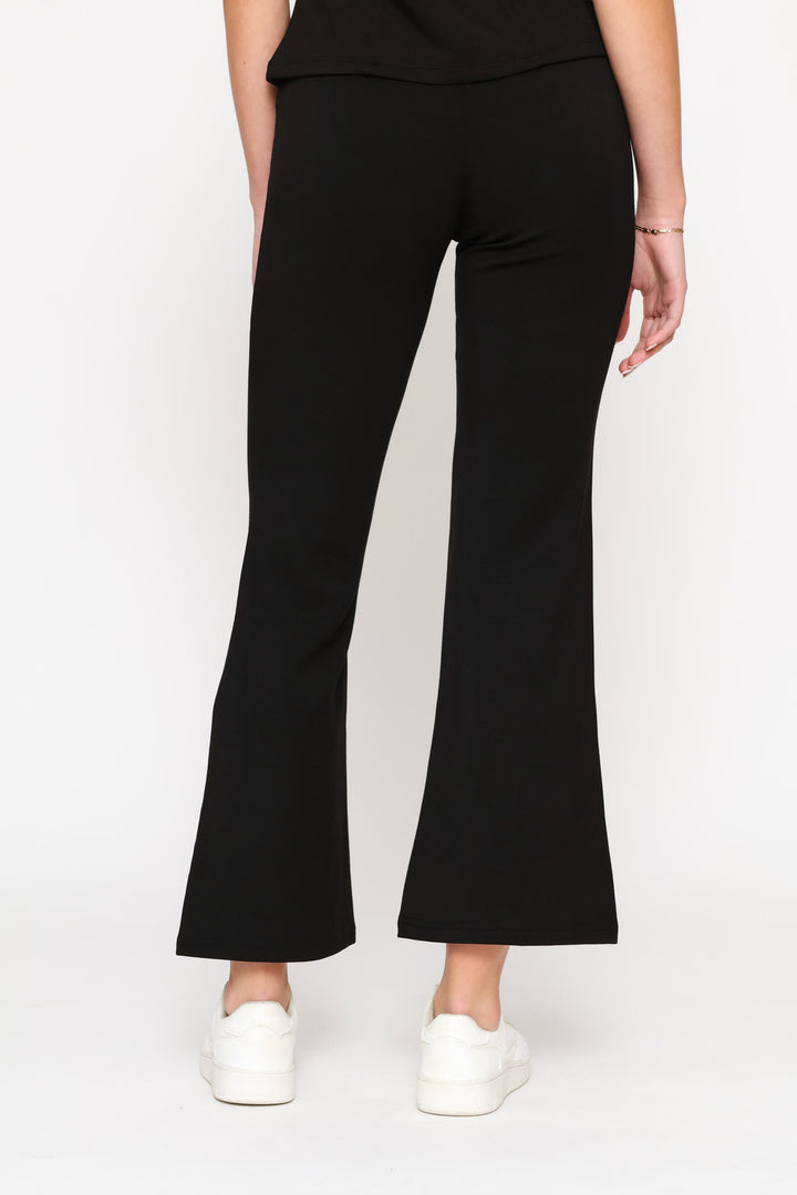 Soft Touch Flare Leg Pants - Black