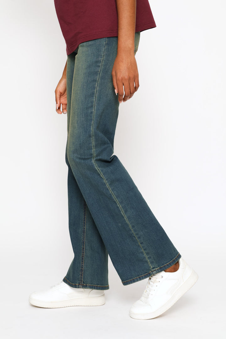 Supersoft Boot Leg Denim Jean - Tea Stain