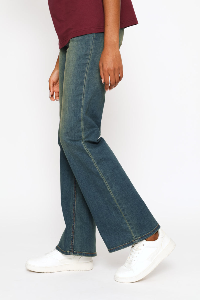 Supersoft Boot Leg Denim Jean - Tea Stain