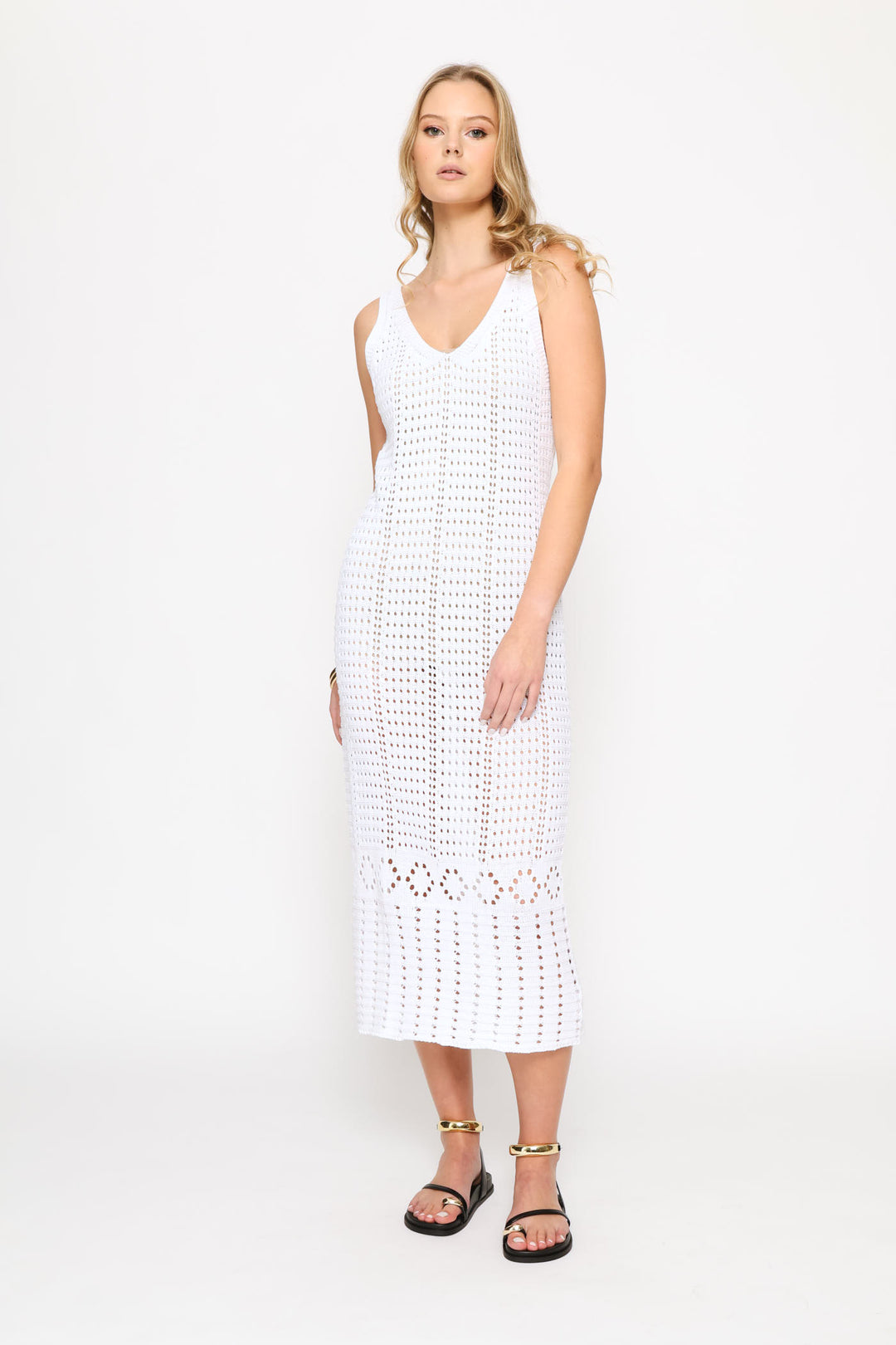 Knitted Dress - White