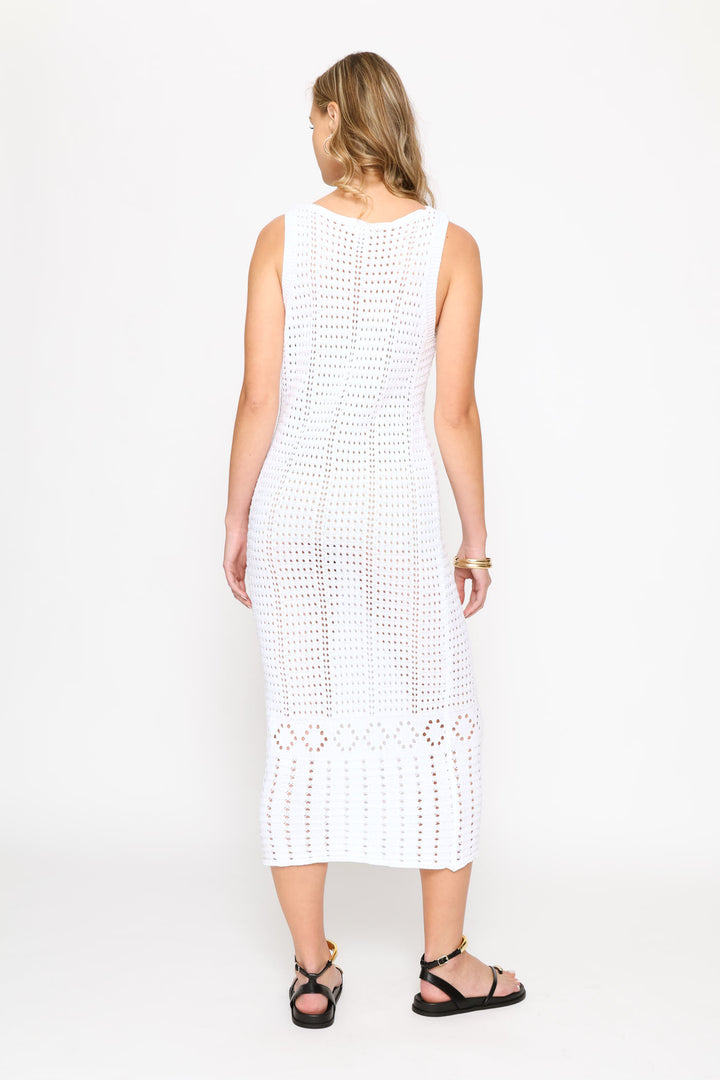 Knitted Dress - White